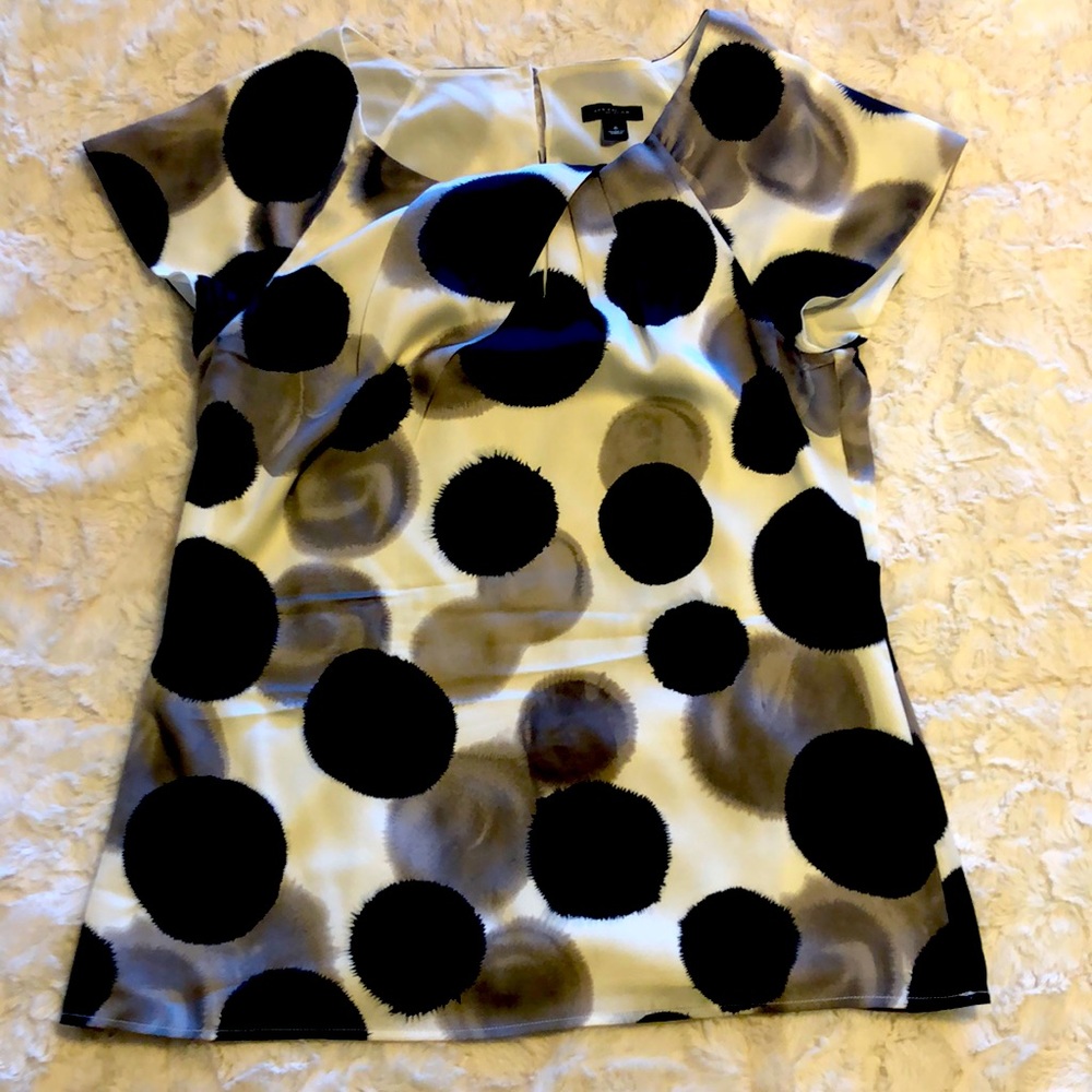 Ann Taylor spotted blouse